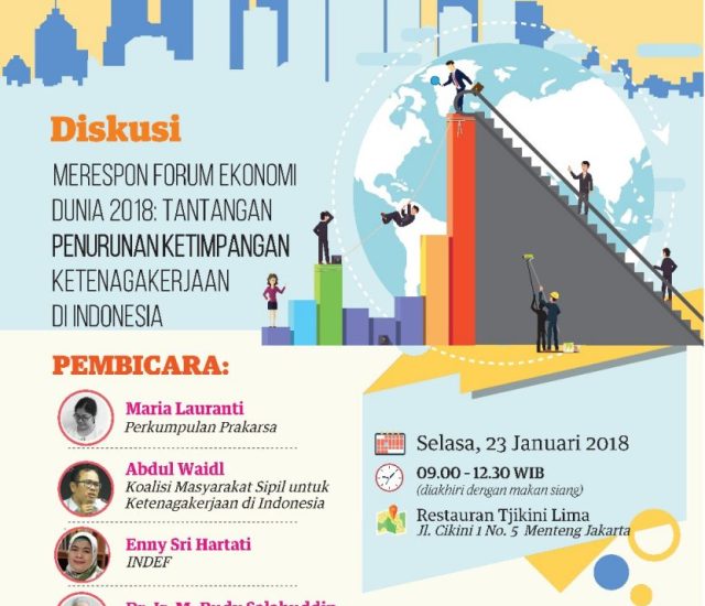 Diskusi dan Konferensi Pers: Merespons Forum Ekonomi Dunia 2018