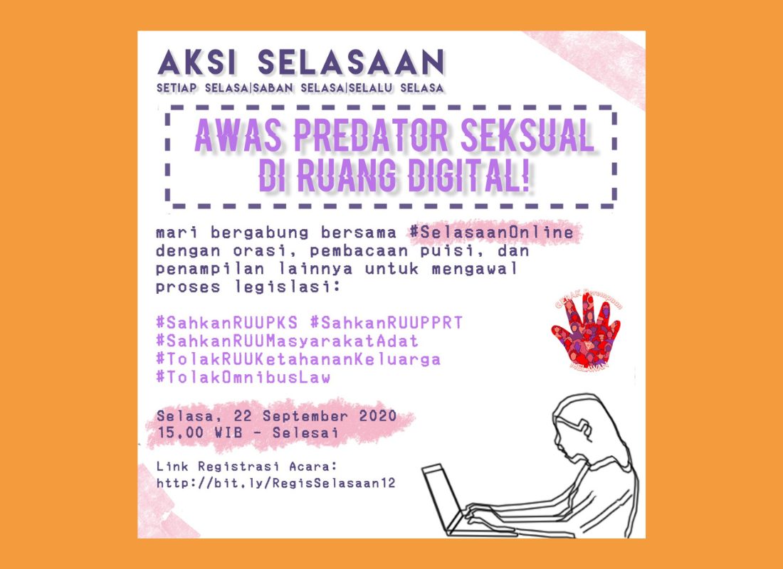 Aksi Selasaan Online #2 “Awas Predator Seksual di Ruang Digital”