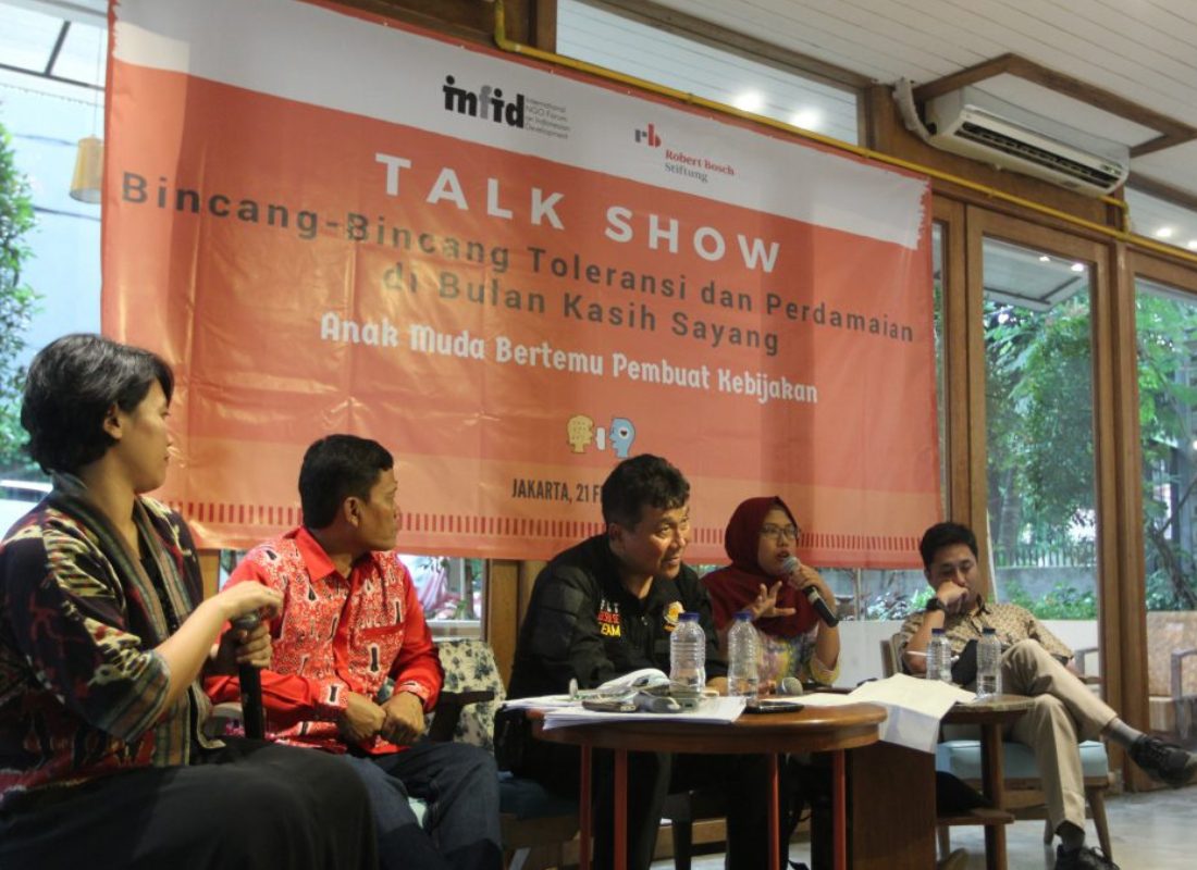 Anak Muda dan Pembuat Kebijakan Bicara Toleransi di Talkshow INFID