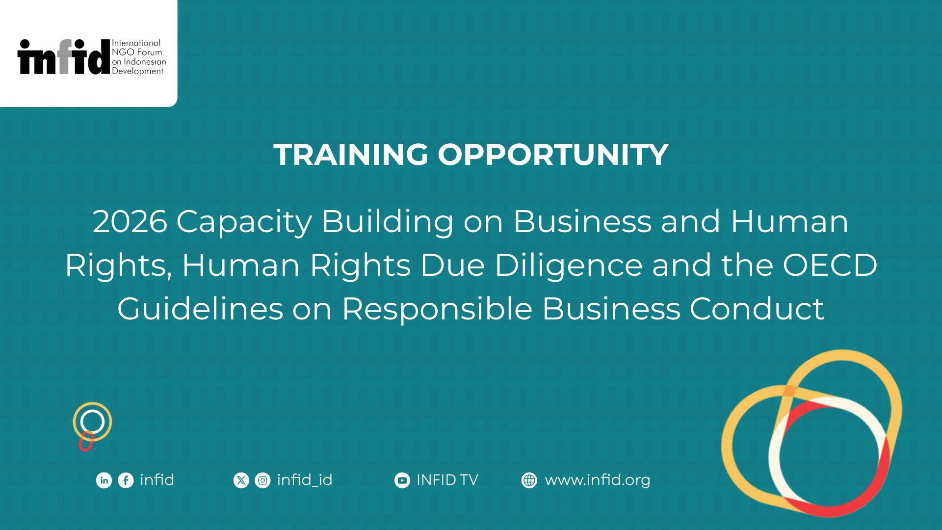 [APPLY NOW] Capacity Building on Business and Human Rights, Human Rights Due Diligence and the OECD Guidelines on Responsible Business Conduct